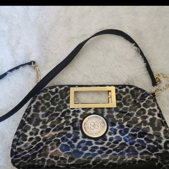 Leopard print Clutch crossbody duo luxury - Picture 1 of 2